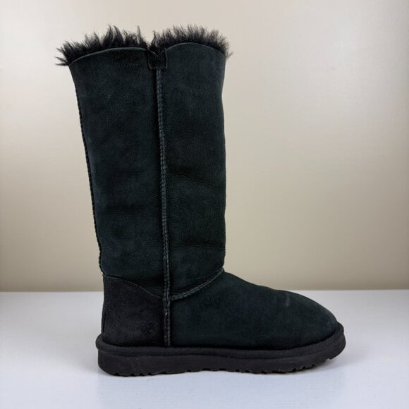 UGG Bailey Button Triplet S/N 1873 Black Size 7 - Picture 4 of 10